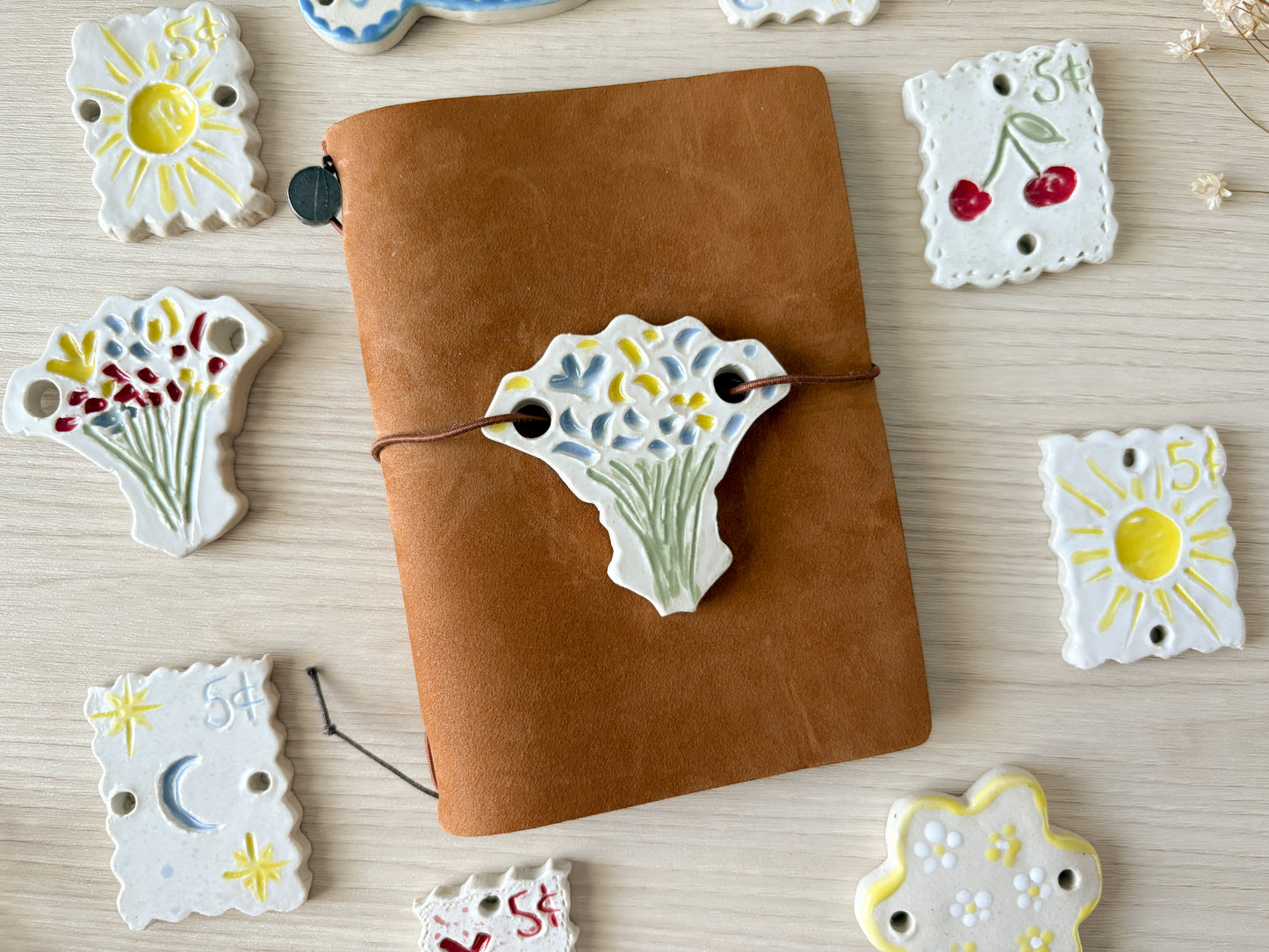Ceramic Journal Connectors/Charms