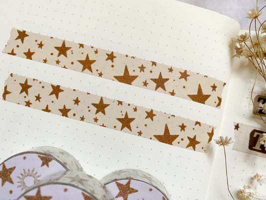 Gold Stars Washi Tape