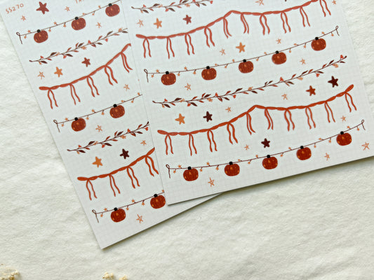 Autumn Garlands Sticker Sheet