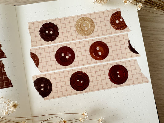 Buttons Washi Tape