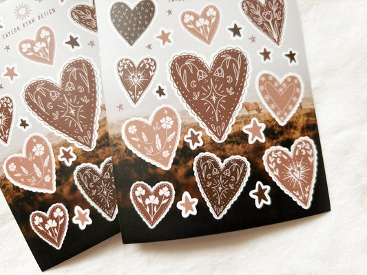 Heart Flash Sticker Sheet