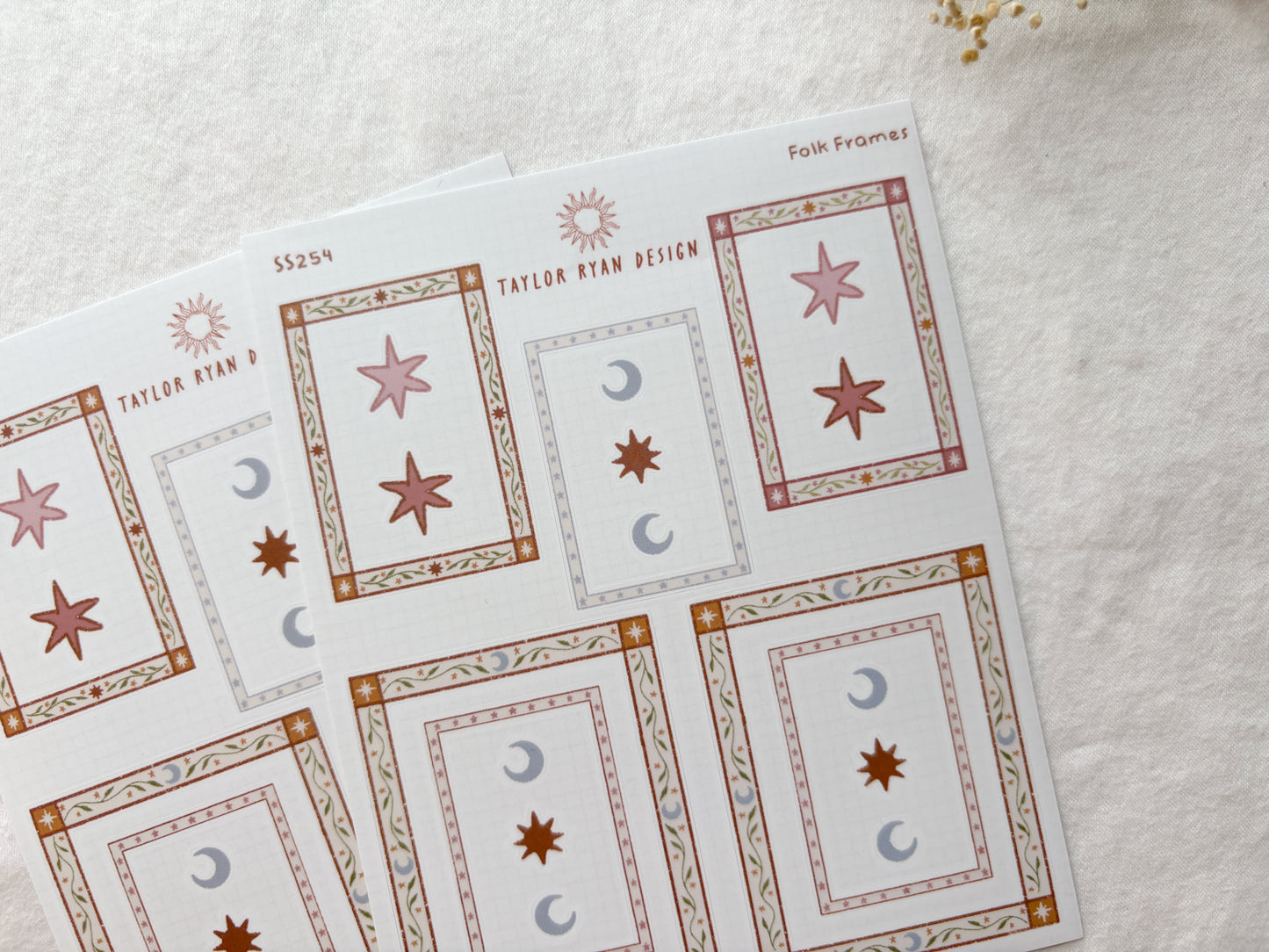 Folk Frames Sticker Sheet
