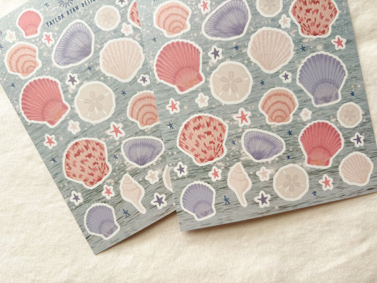 Summer Shells Sticker Sheet