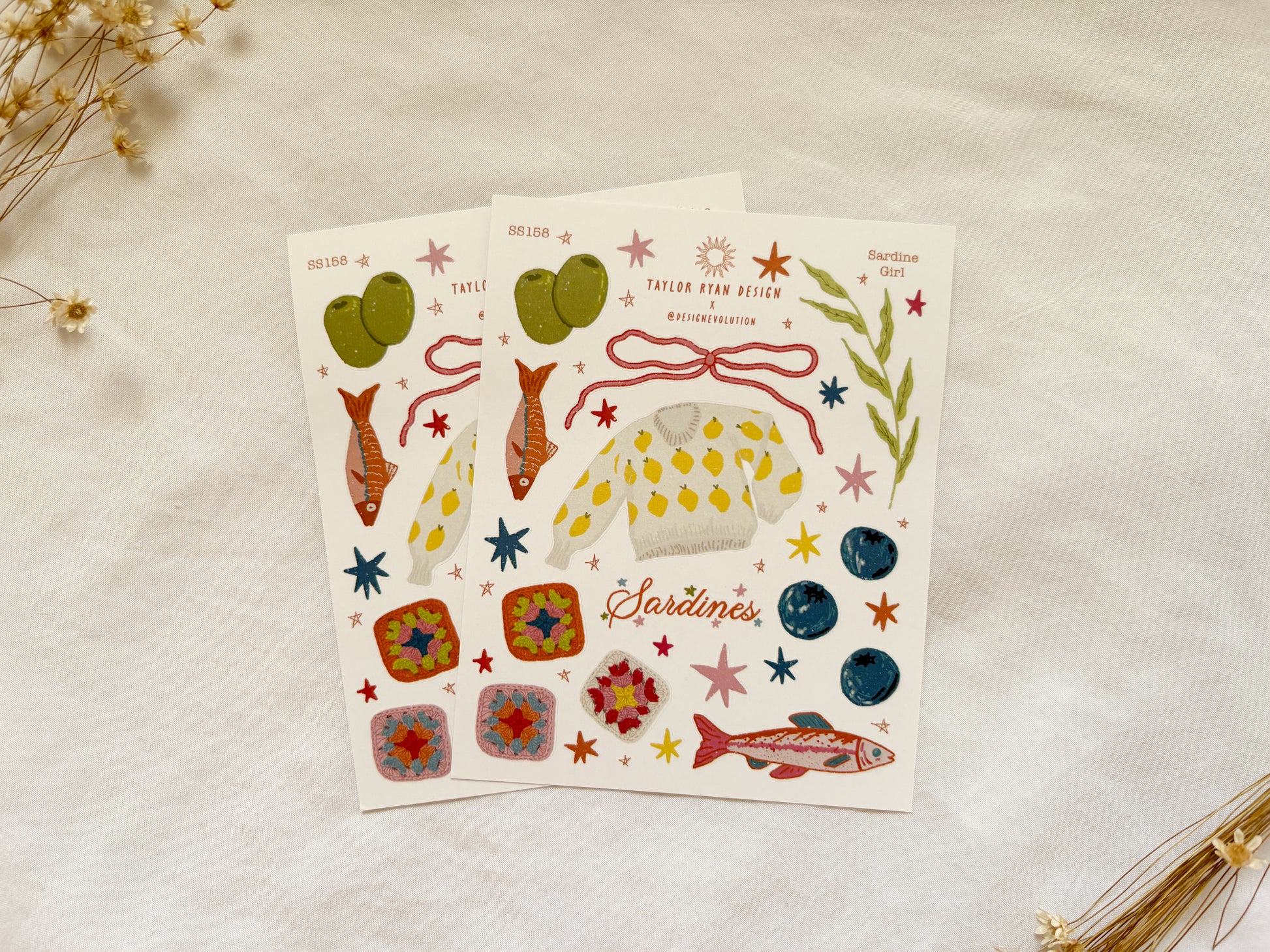 Sardine Girl Sticker Sheet