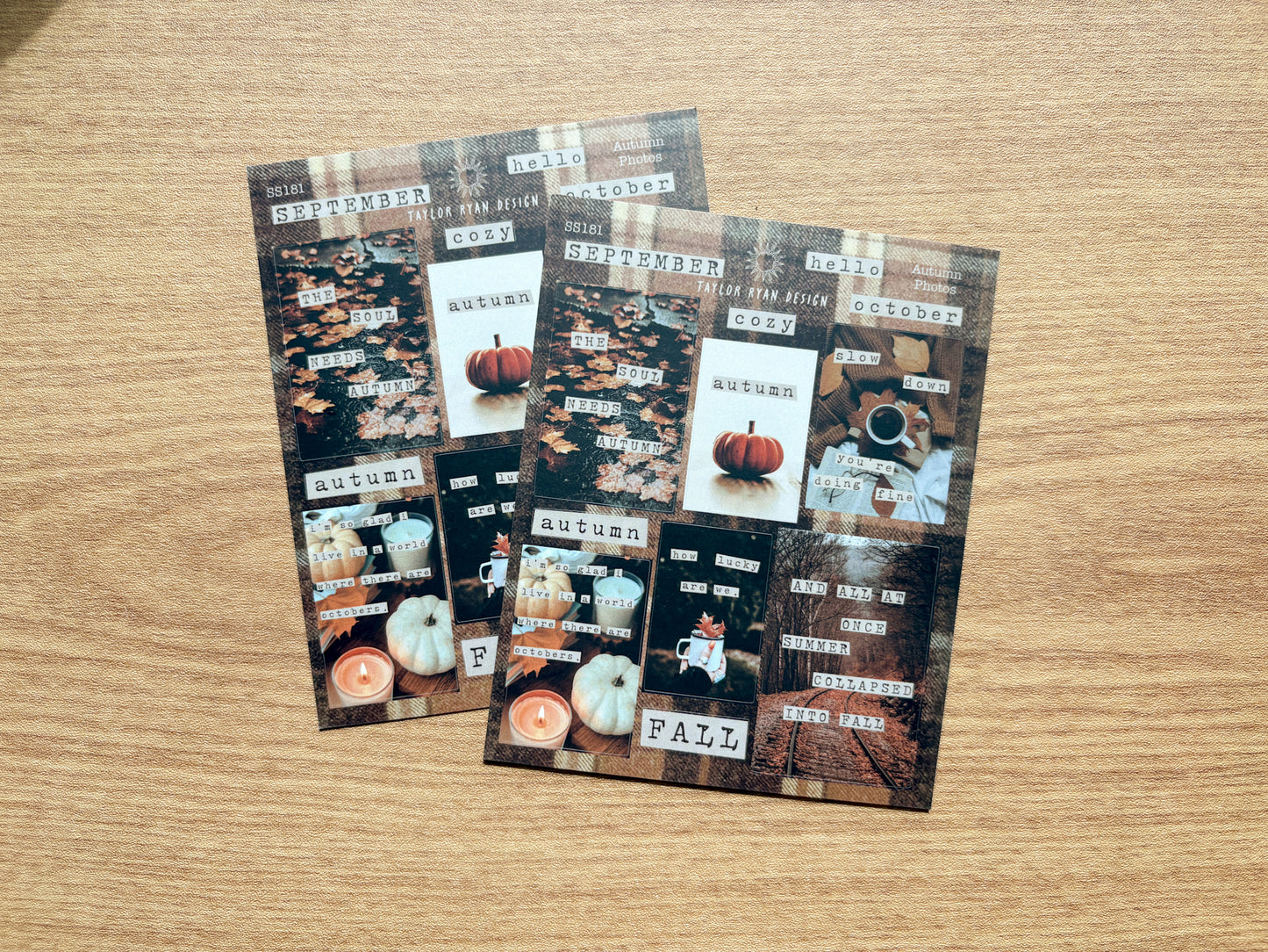 Autumn Quotes Sticker Sheet