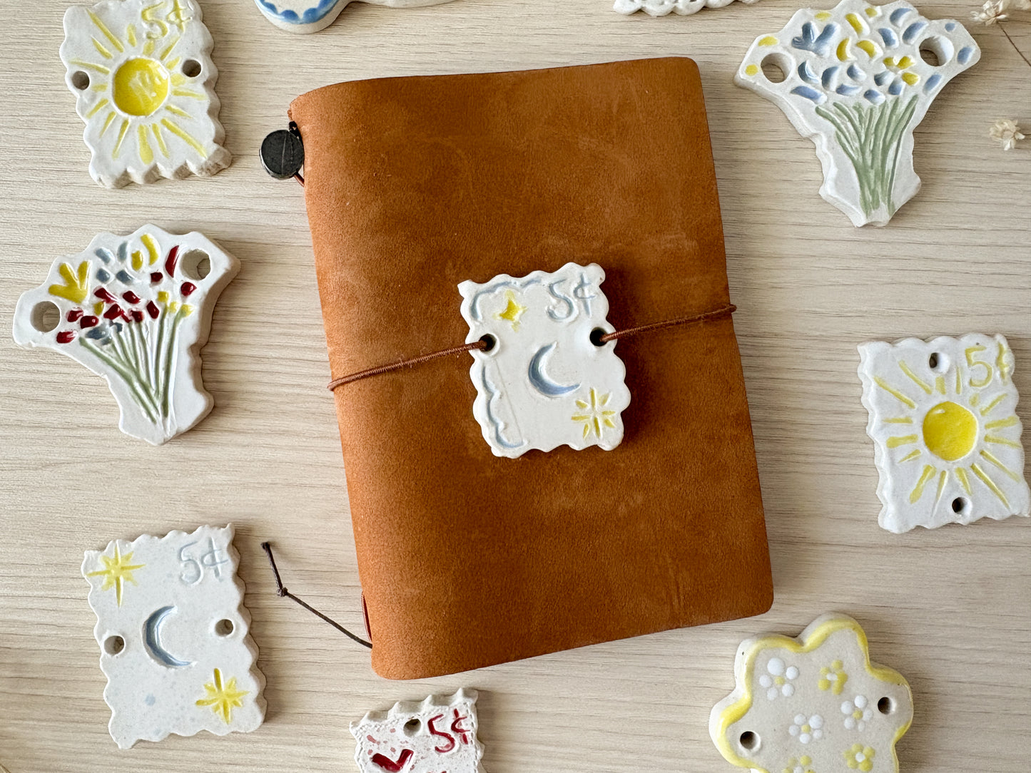 Ceramic Journal Connectors/Charms