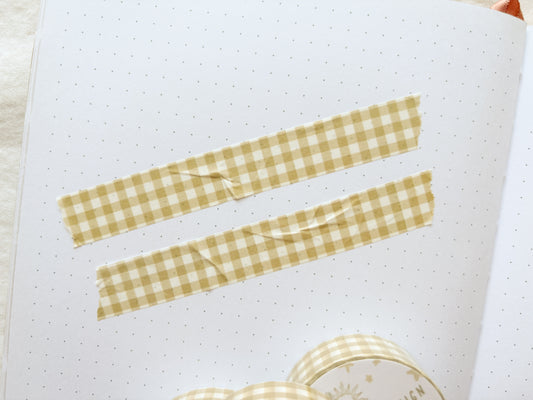 Sage Gingham Washi Tape