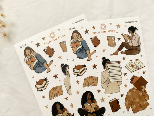 Bookworms Sticker Sheet