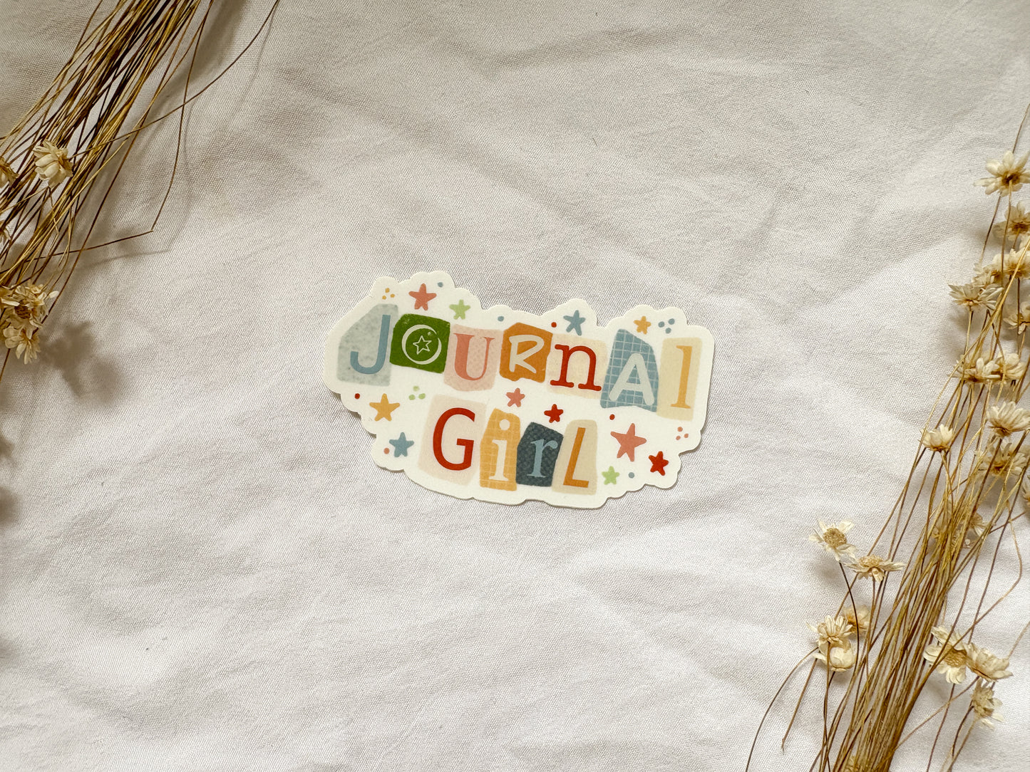 Journal Girl Quote Vinyl Sticker
