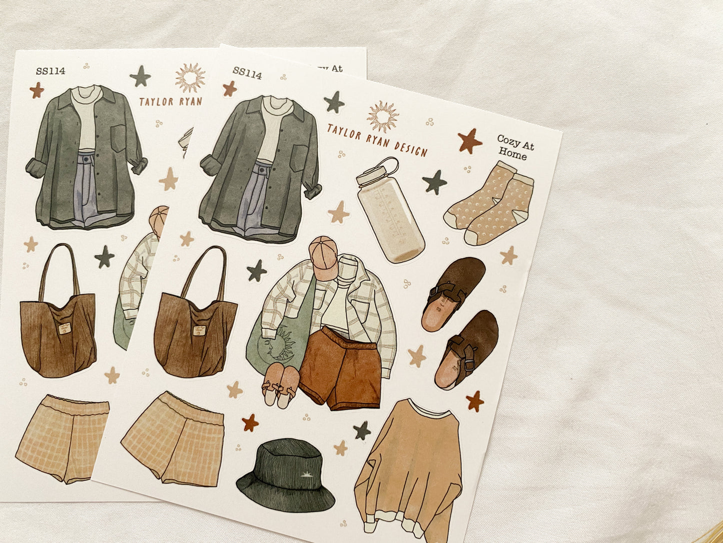 Cozy At Home Sticker Sheet