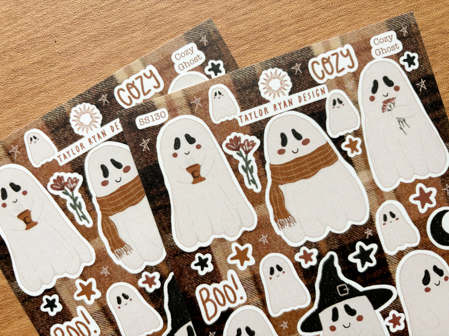 Cozy Ghost Sticker Sheet