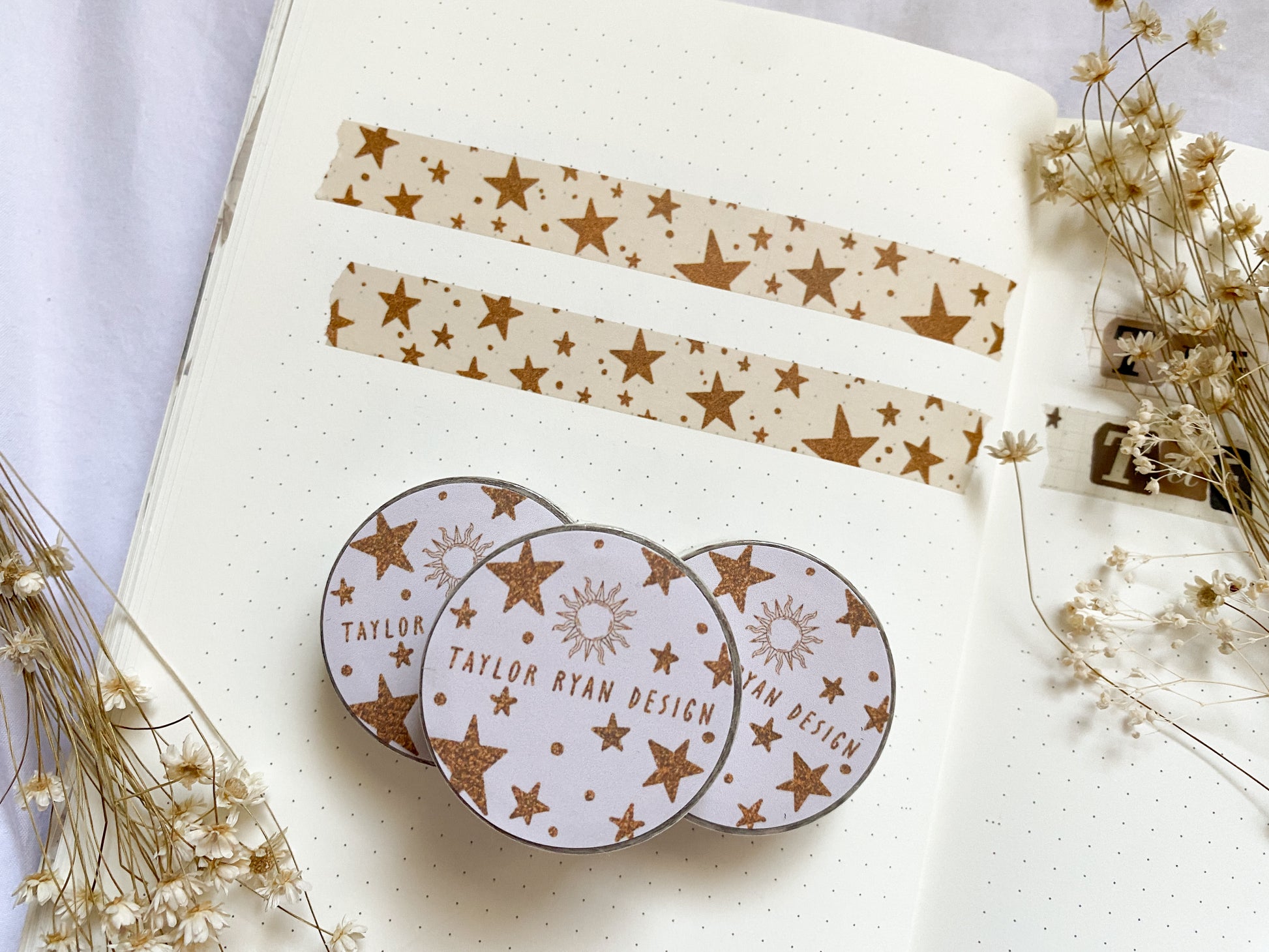 Gold Stars Washi Tape