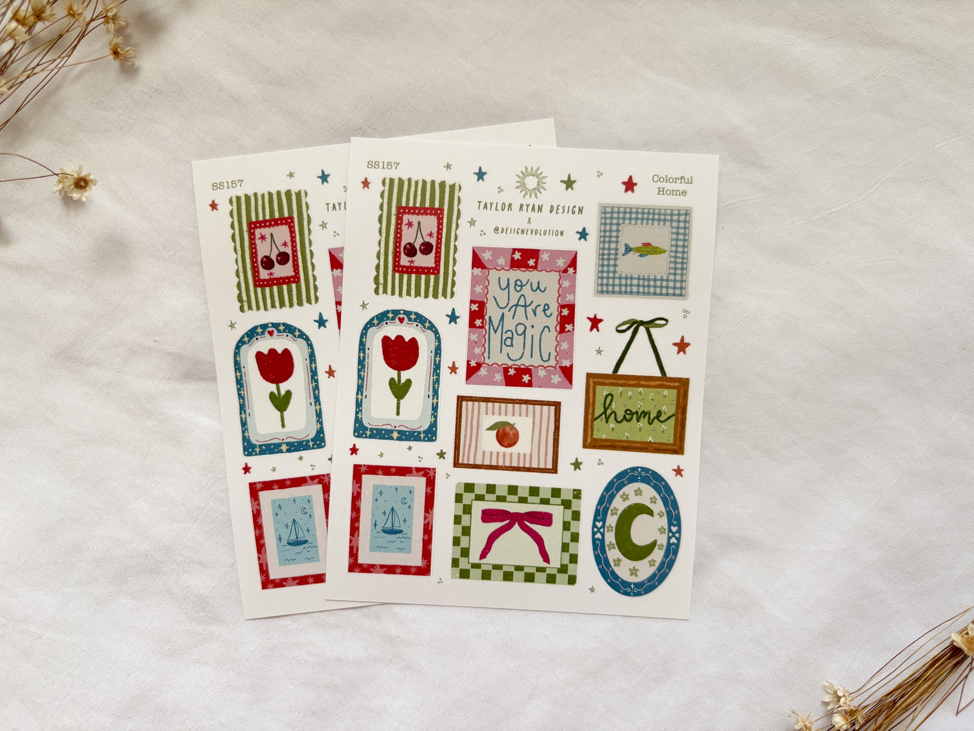 Colorful Home Sticker Sheet