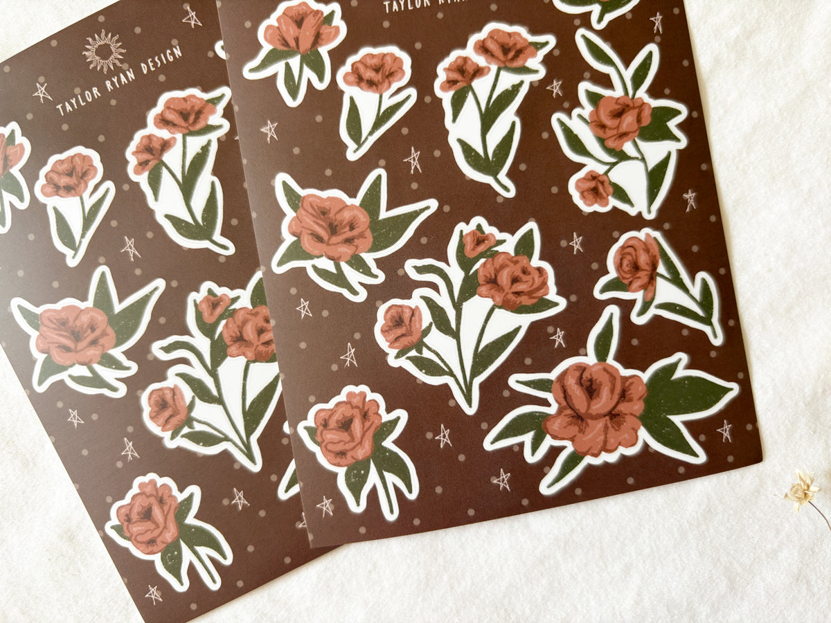 Roses Sticker Sheet