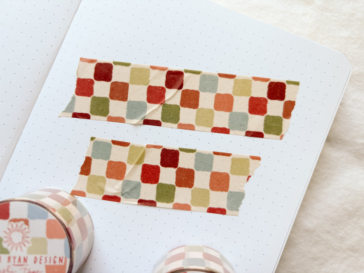 Colorful Checkerboard Washi Tape