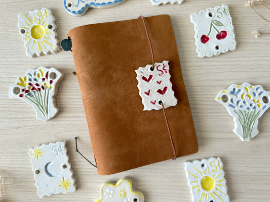 Ceramic Journal Connectors/Charms