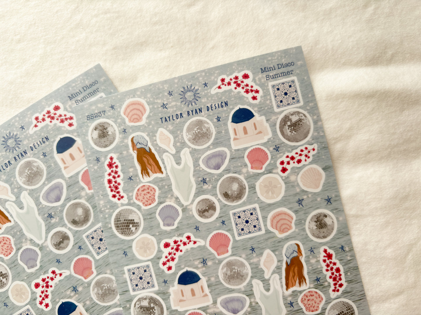 Mini Disco Summer Sticker Sheet