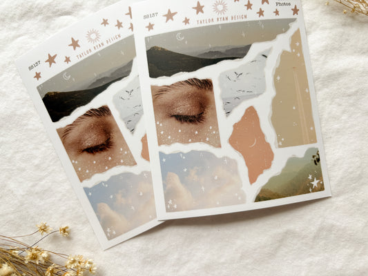 Torn Photos Sticker Sheet
