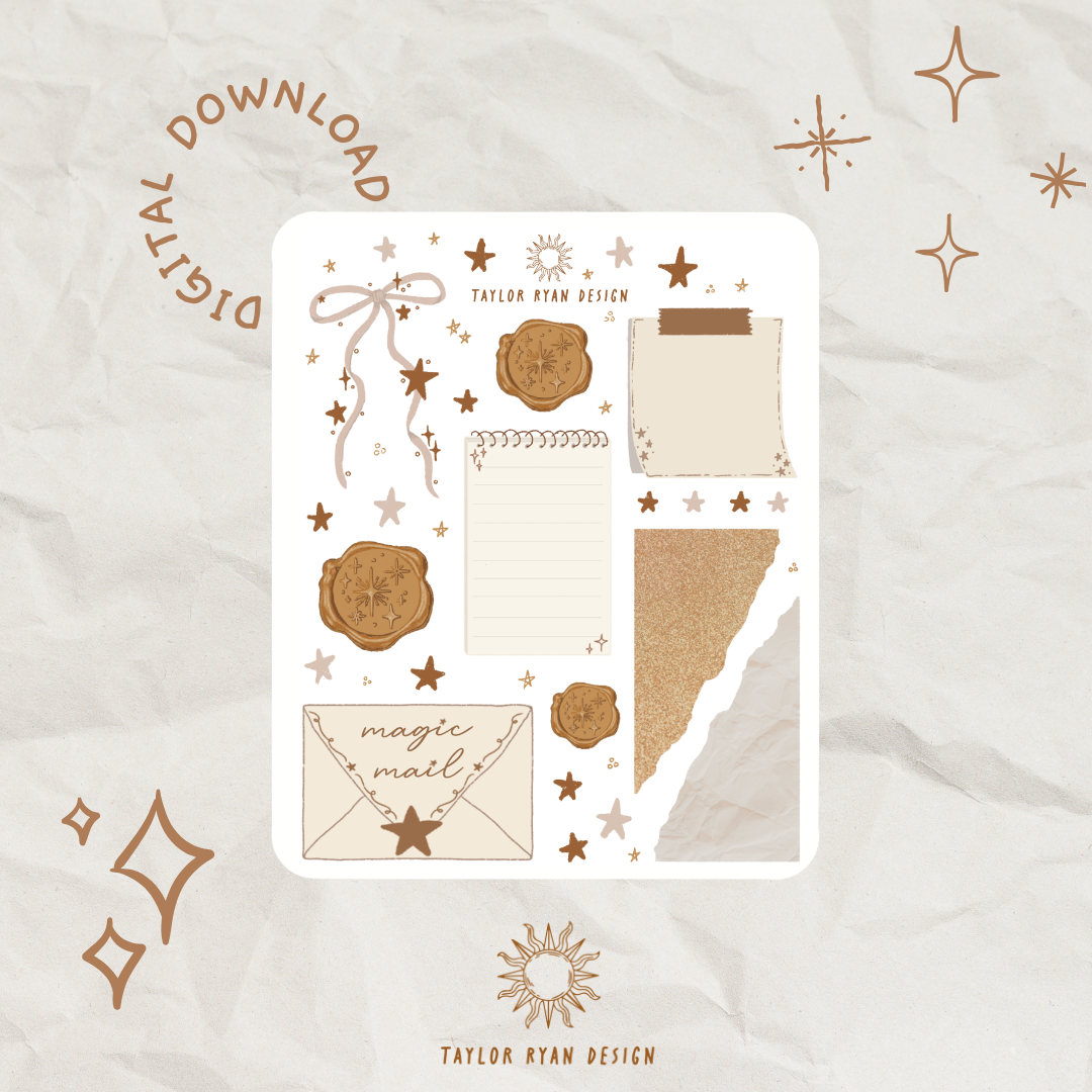 *PRINTABLE* Magical Ephemera Sticker Sheet