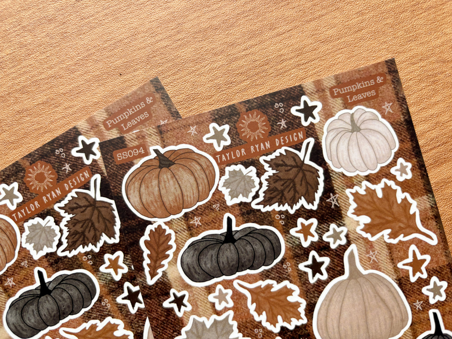 Pumpkins & Leaves Sticker Sheet
