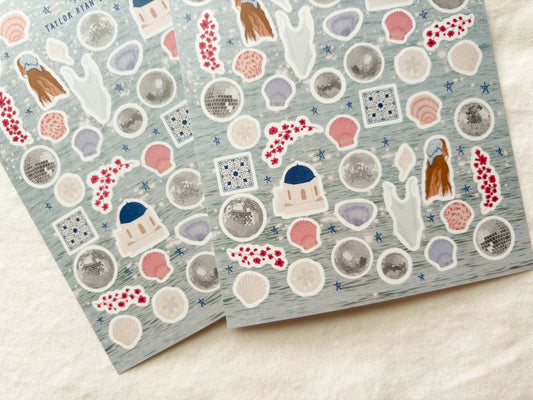 Mini Disco Summer Sticker Sheet