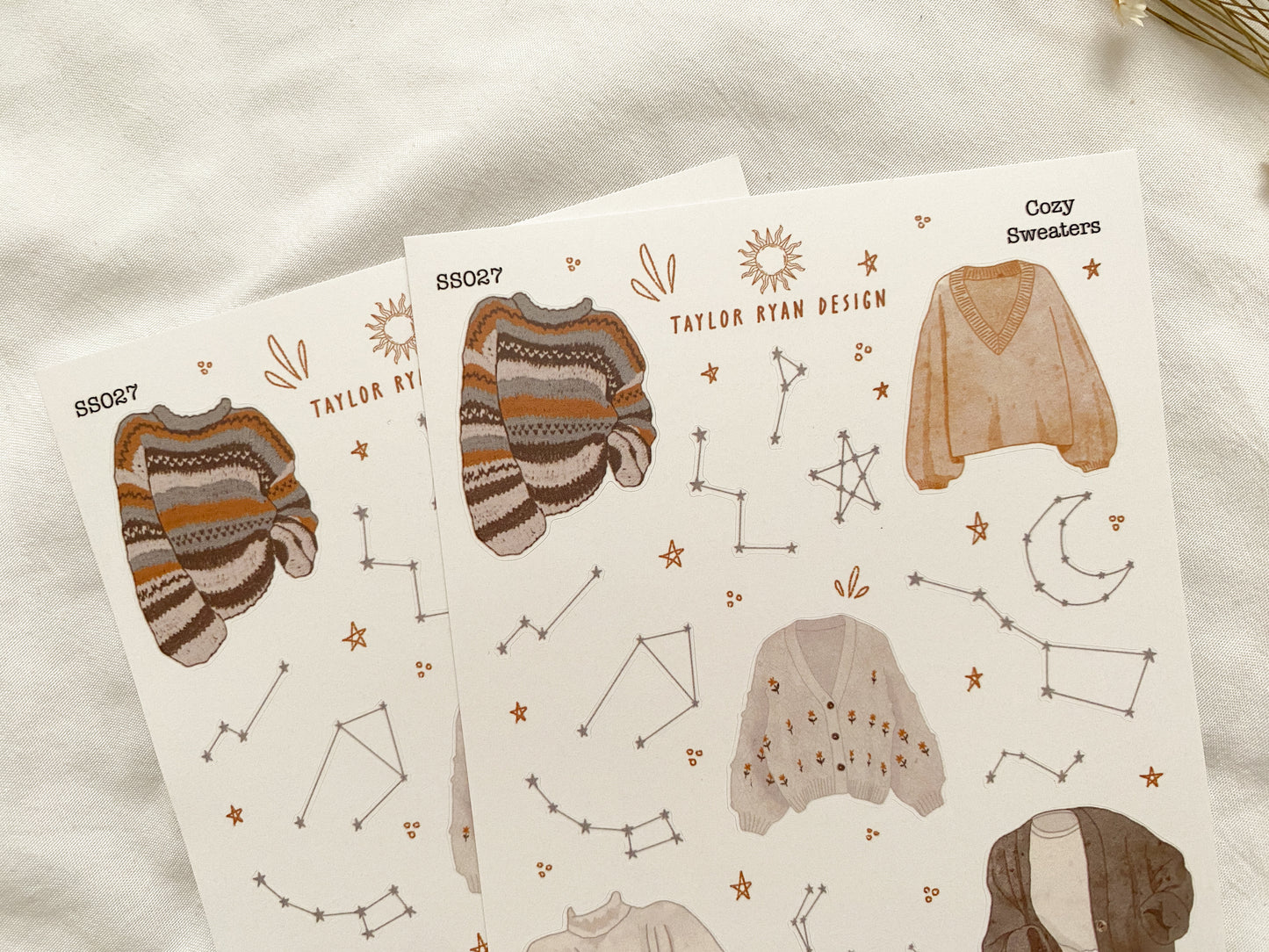 Cozy Sweaters Sticker Sheet