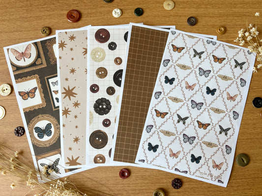 *PRINTABLE* The Collector Scrapbook Papers