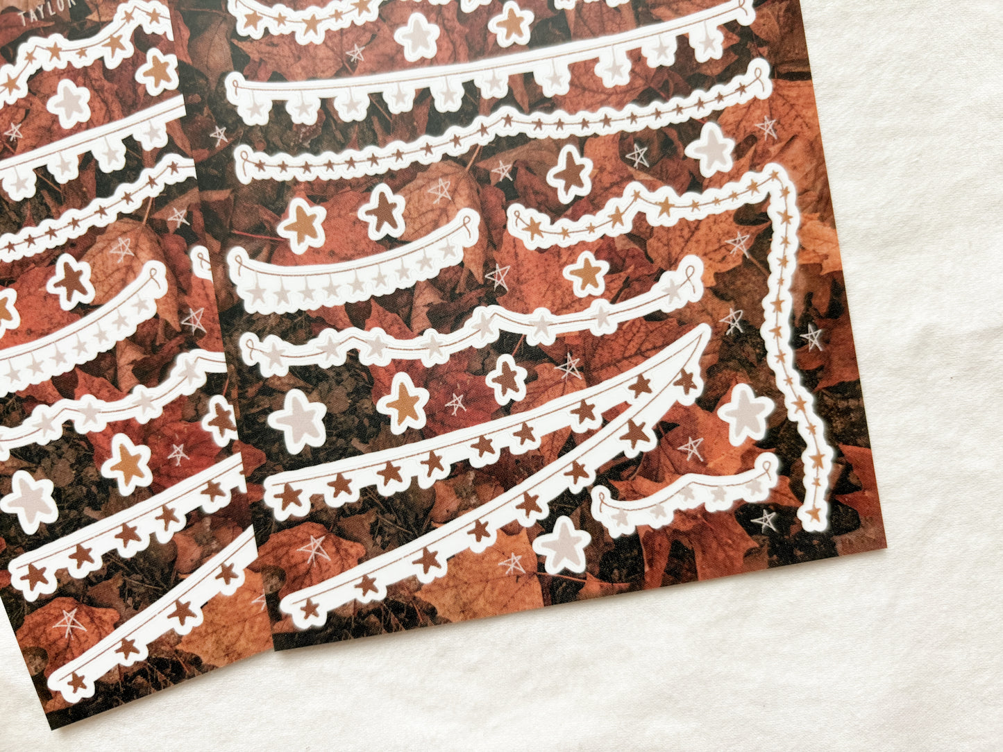 Star Garland Sticker Sheet