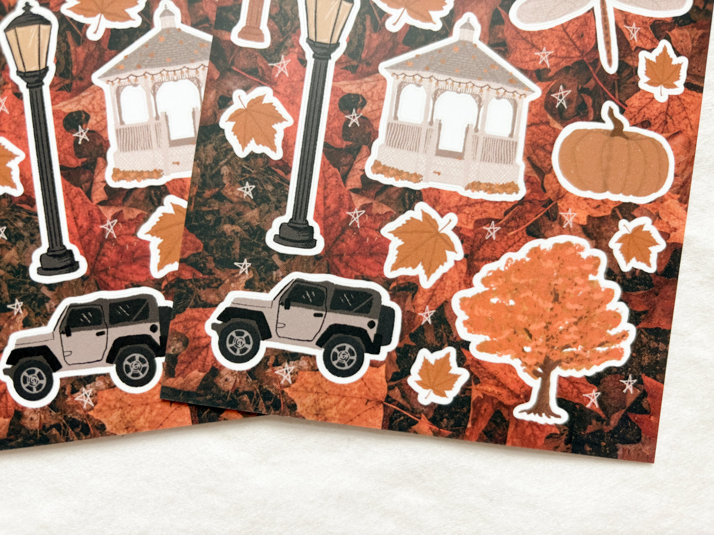Small Town Autumn Sticker Sheet
