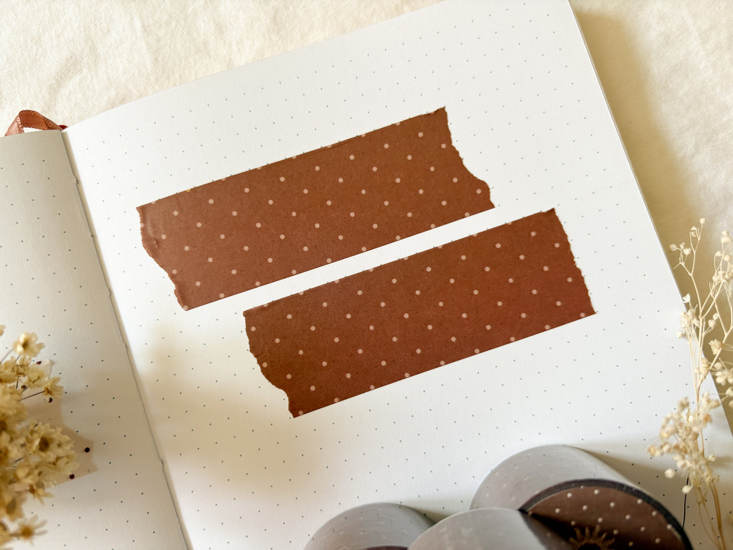 Brown Polka Dot Washi Tape