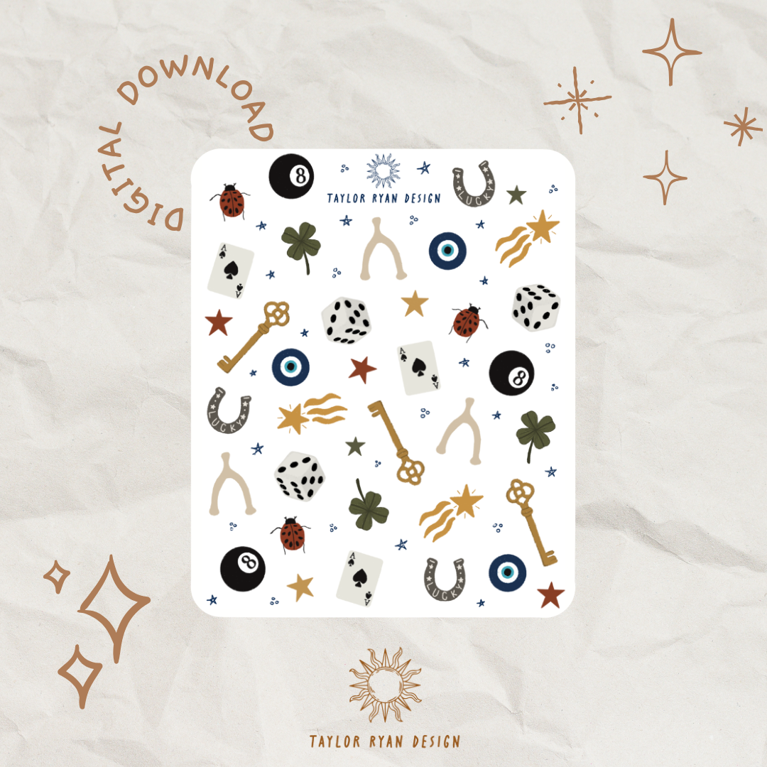 *PRINTABLE* Mini Charms Sticker Sheet