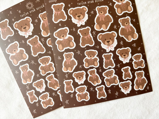 Mini Bears Sticker Sheet