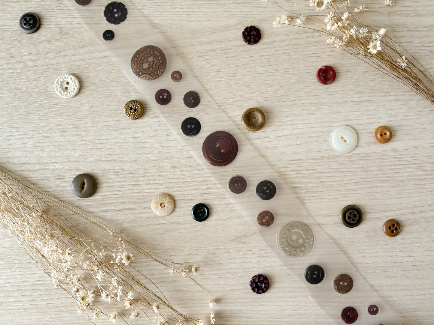 Buttons PET Tape (PRE-CUT)