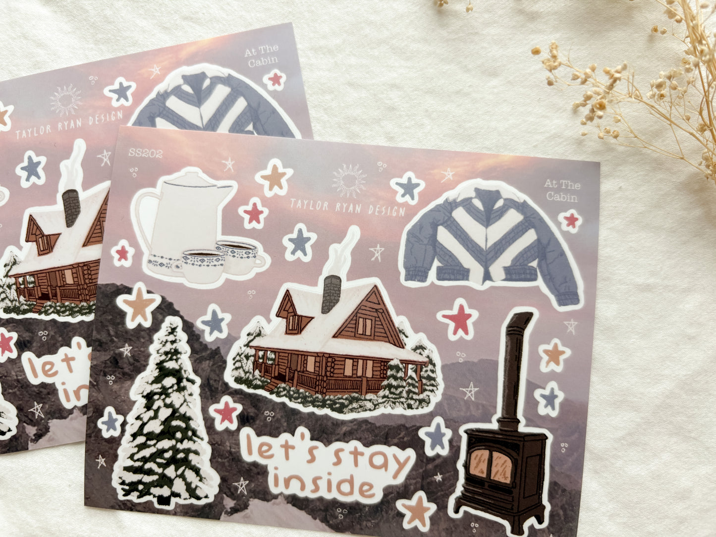 At The Cabin Sticker Sheet