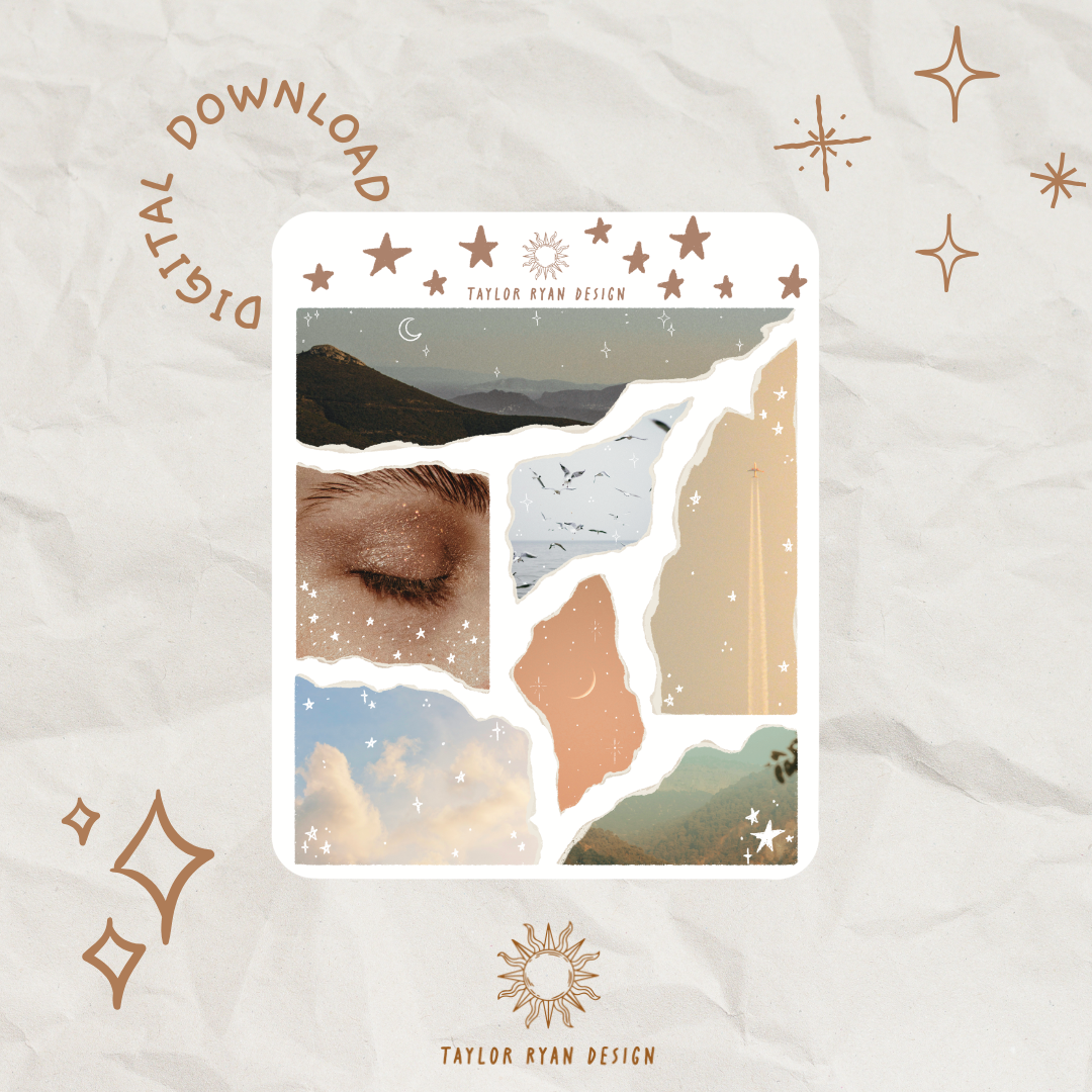 *PRINTABLE* Torn Photos Sticker Sheet