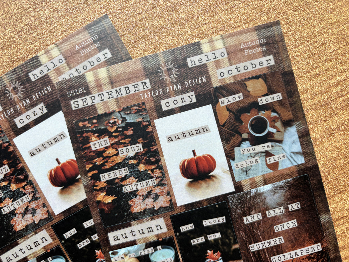 Autumn Quotes Sticker Sheet
