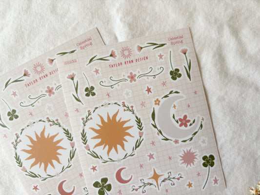 Celestial Spring Sticker Sheet