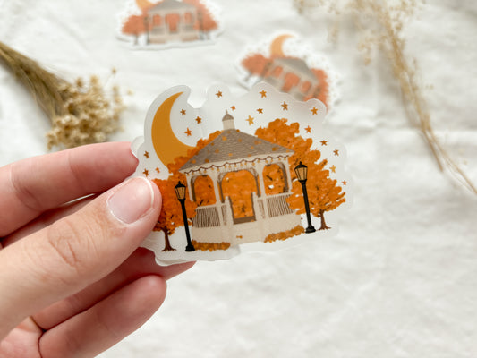 Small Town Clear Vinyl Sticker