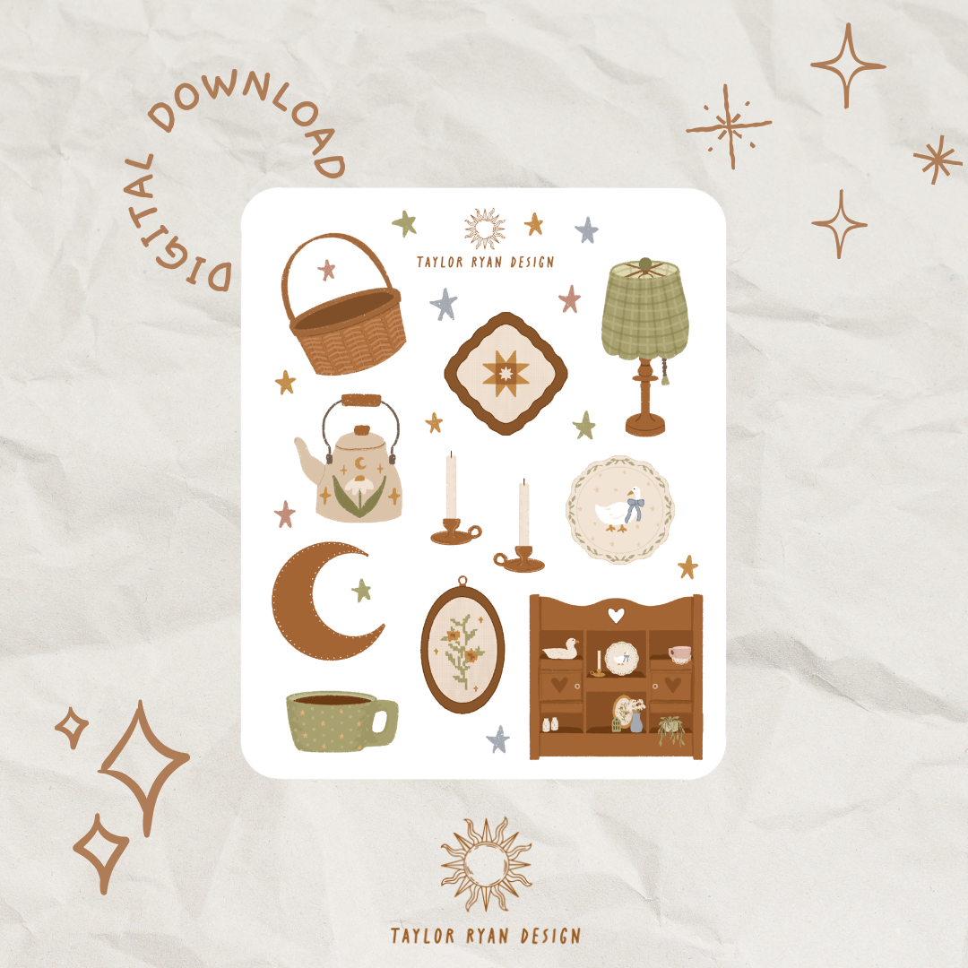 *PRINTABLE* Thrifted Home Sticker Sheet