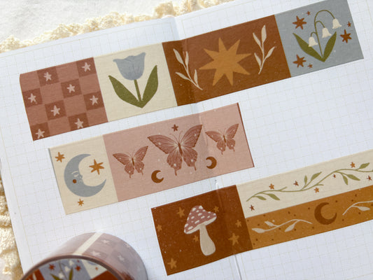 Folk Patchwork Washi Tape