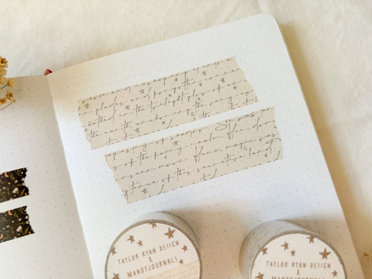 Fairytale Script Washi Tape