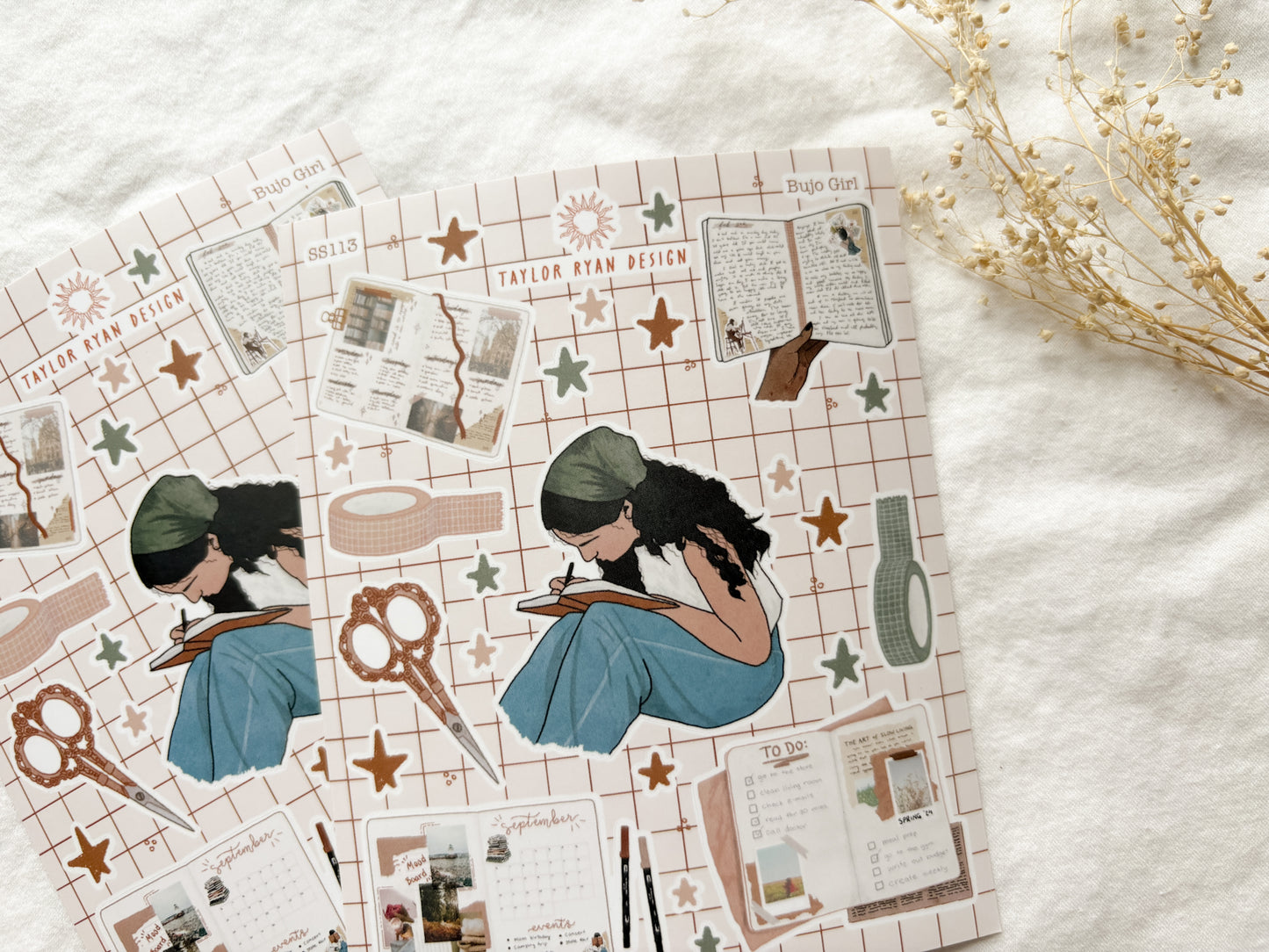 Bujo Girl Sticker Sheet