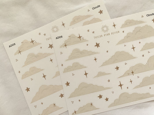 Clouds Sticker Sheet