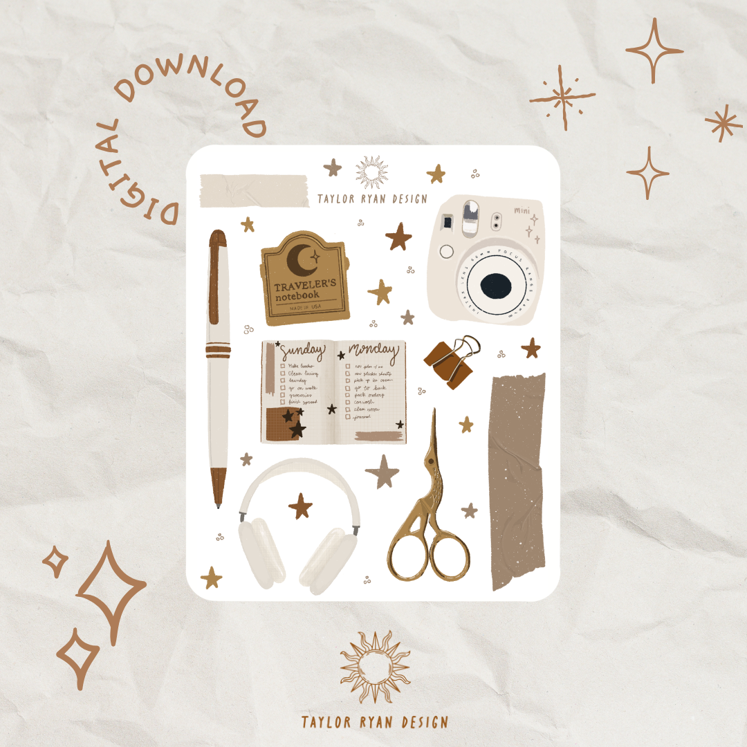 *PRINTABLE* My Journal Bag Sticker Sheet