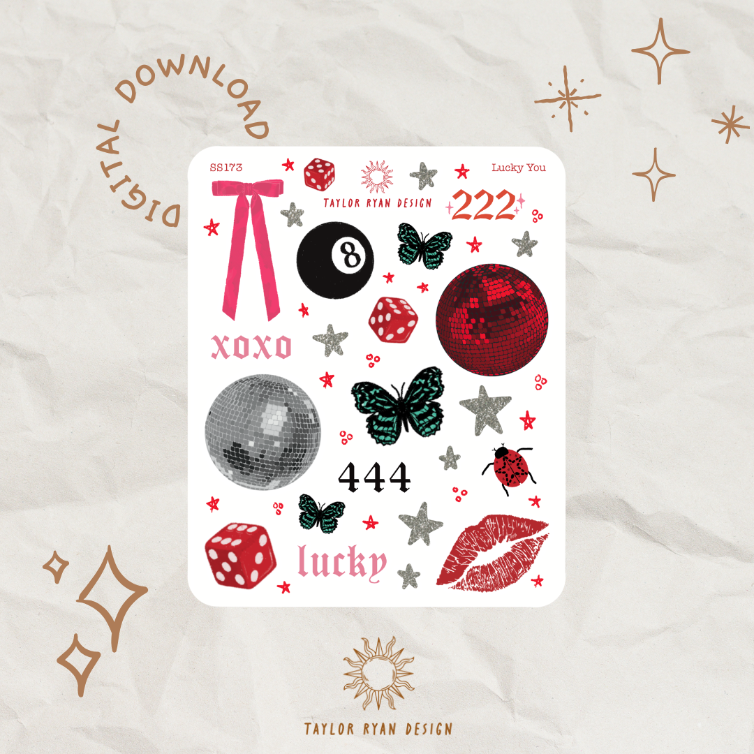 *PRINTABLE* Lucky You Sticker Sheet