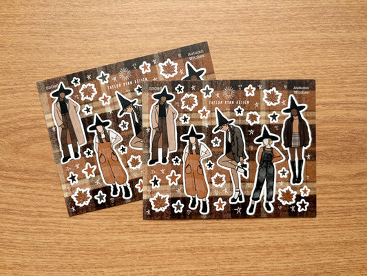 Autumn Witches Sticker Sheet