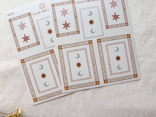 Folk Frames Sticker Sheet