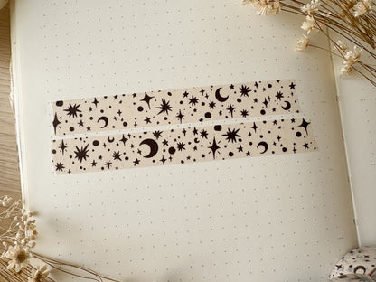 B&W Stars Washi Tape