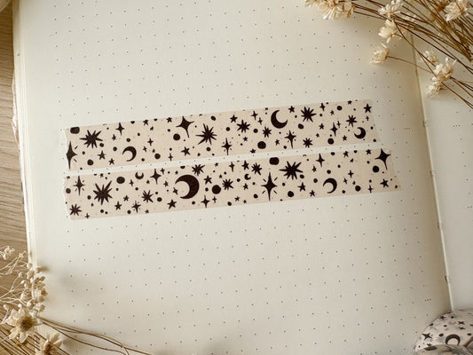B&W Stars Washi Tape