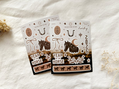 Year of the Horse Sticker Sheet